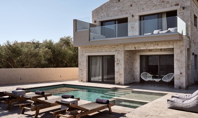 Drosia Villa | Seaside Luxury LaTerre Villa, with Heated Pool