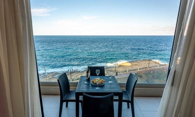 Sliema Apartment | Seaside Serenity 3BR Oasis Breathtaking Views