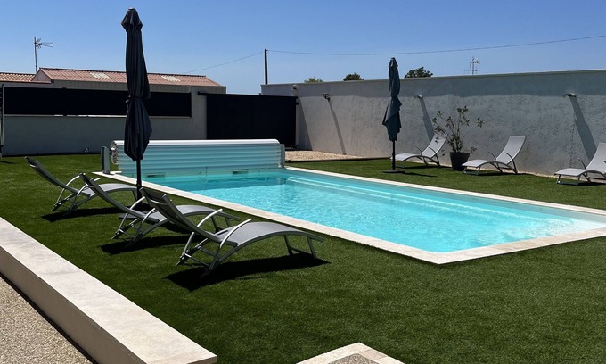 Saint-Hilaire-la-Foret Apartment | Seasonal rental with private pool
