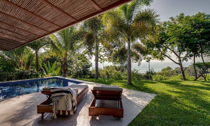 Mal Pais Villa | Secluded and luxurious casita with private pool. Amazing Jungle and sea views.