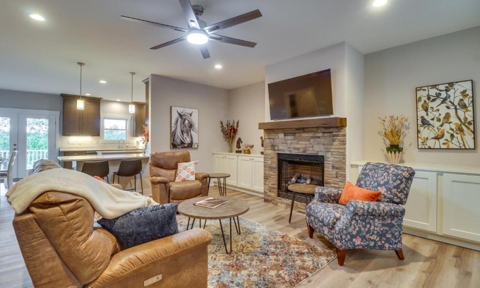 Barboursville House | Secluded Barboursville Home with Covered Porch!