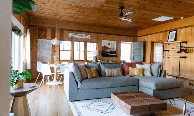 Rawley Springs Cabin | Secluded Cabin Escape with Fire Pit & Scenic Views