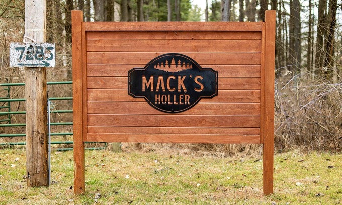 Nashport Cabin | Secluded Cabins on Private Stocked Pond Hot Tub. Ping Pong. Arcade. Master Suite
