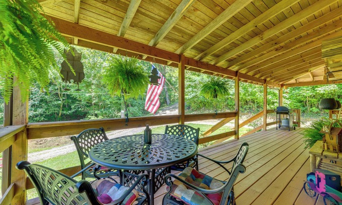 Cosby Cabin | Secluded Cosby Cabin w/Wraparound Deck