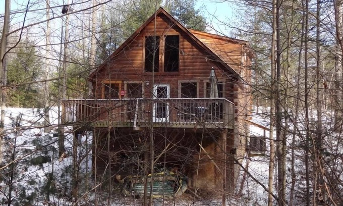 Rogers Cabin | Secluded, Cozy Cabin with Hot Tub in a heavily forested setting. Great Location.