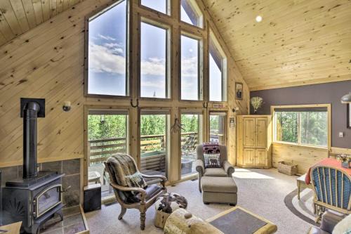 Valley of the Sun House | Secluded Fairplay Home with Hot Tub and Mountain Views