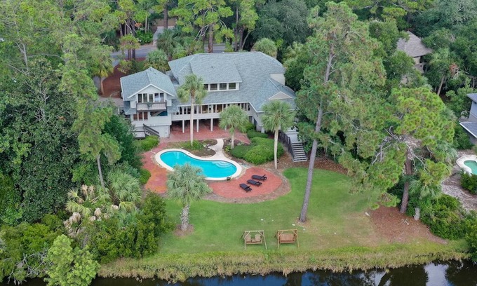Sea Pines House | Secluded Family Retreat w/Private Pool, BBQ, Outdoor Living