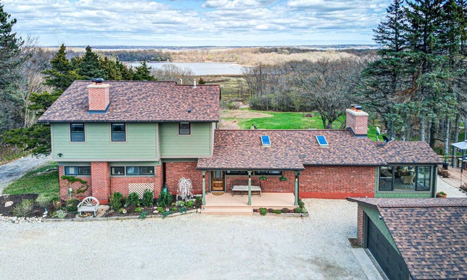 Solon Mills House | Secluded Fox Lake Paradise: 15 Acres, Hot Tub, Game Room, Trails. Sleeps 10-16