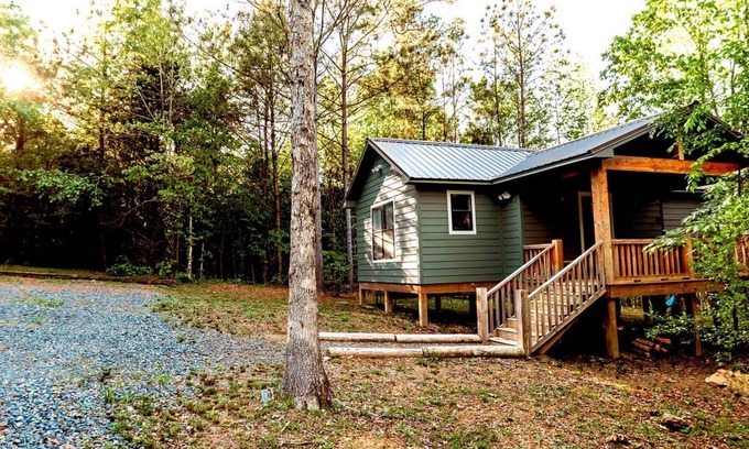 Wickes Cabin | Secluded Getaway for Two, Between the Cossatot River and Ouachita Mountains