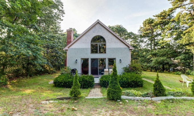 Eastham House | Secluded home with firepit, & scenic yard - near Nauset Beach & shops