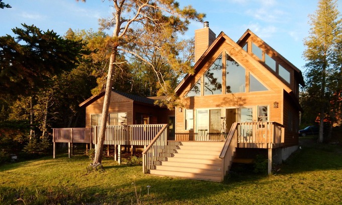 Beaver Island House | Secluded location with your own private beach
