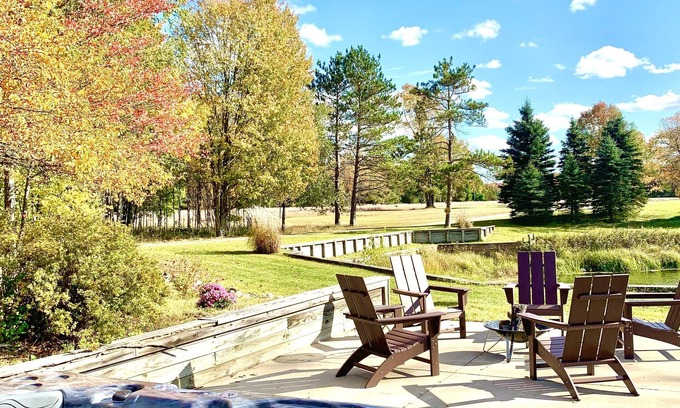 Cadillac Cabin | Secluded Lodge with hot tub