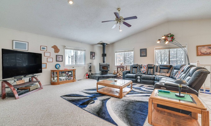 Mancelona House | Secluded Mancelona Home w/Gas Grill!