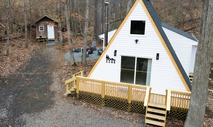 Mount Jackson Apartment | Secluded Modern A-frame in Shenandoah Valley