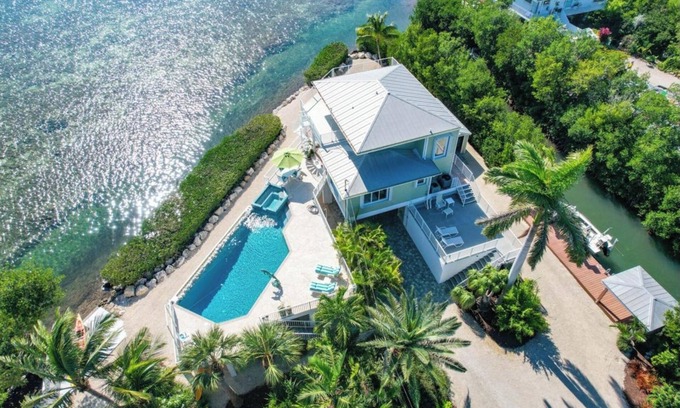 Cutthroat Harbor Estates House | Secluded Oceanfront property, Private pool, hot tub, boat ramp and dock