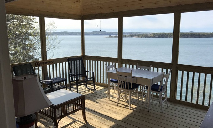 Campobello Island Cottage | Secluded Oceanfrot cottage:Unbelievable oceanfront views-Screened in Gazebo