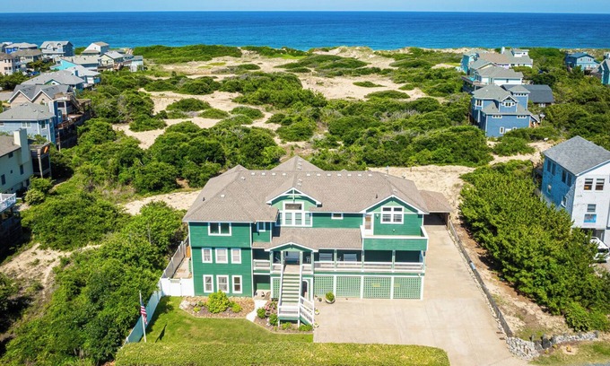 Colington House | Secluded Oceanside - Amazing Ocean Views,Elevator , Heated Pool, Hot Tub!