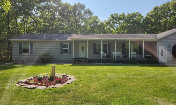 Caseville House | Secluded private home with golf cart to take you to the beach!