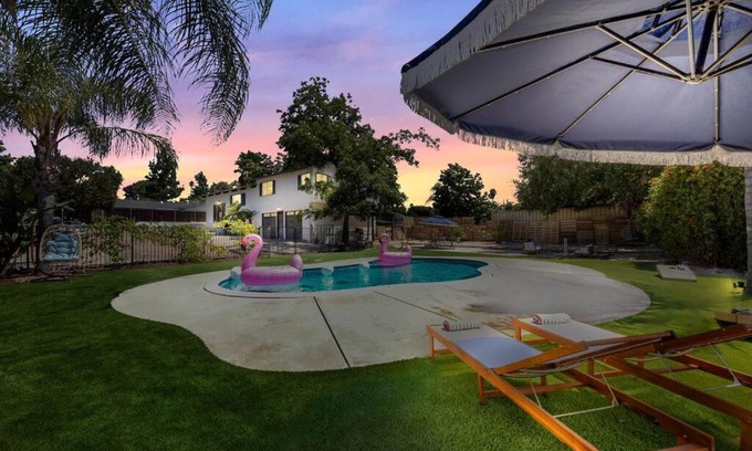 Bostonia House | Secluded Sunshine Retreat w/ Pool, BBQ, & King Bed