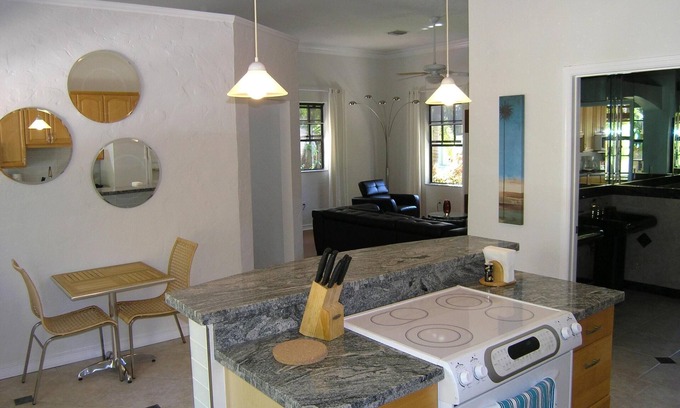 Wilton Manors House | Secluded, tropical, riverfront environment with South Florida flora and fauna.