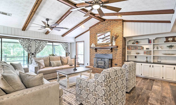 East Tallassee House | Secluded Waterfront Getaway w/ Private Dock!