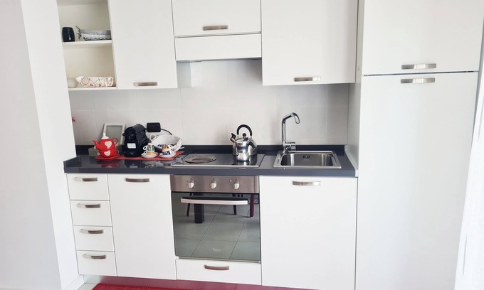 Grottammare Apartment | Second floor apartment with double bedroom, bathroom and living room-kitchen