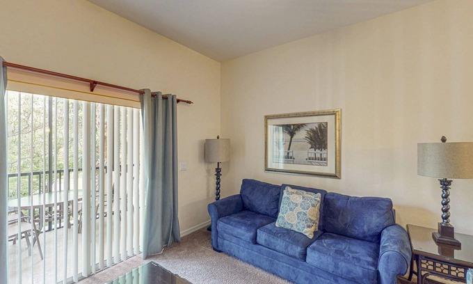Bahama Bay Condo | Second floor condo w/balcony, basketball court, gym, tennis court, sauna