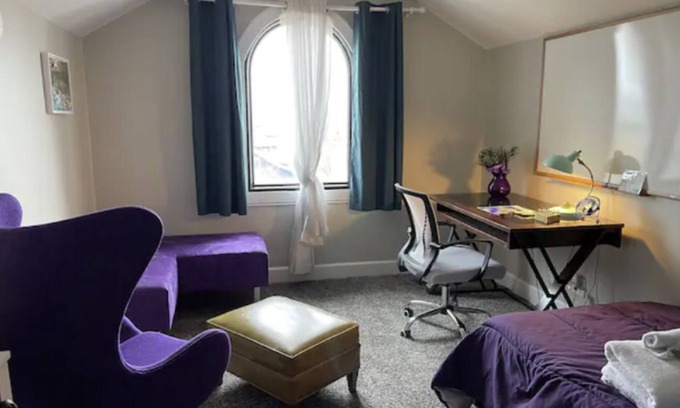 Mapleton/Fall Creek House | Secure Solitude Room for Women-Perfect for Traveling Nurses, Professionals, Moms