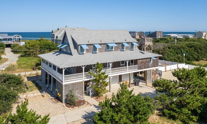 Southern Shores House | Semi-Oceanfront, Ocean Views, Private Pool, Close to Beach Access, SS5, Chez Shea