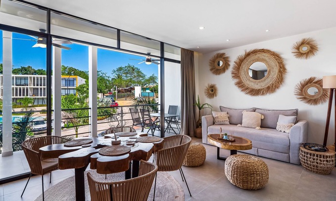 Mezcales Apartment | Serene gated retreat with pool & lush gardens – Your perfect couple getaway