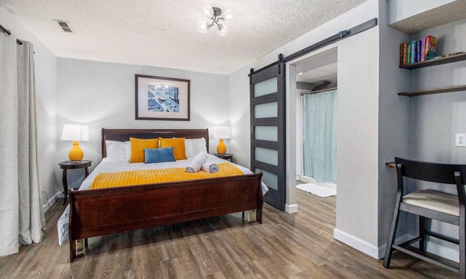 South Gull Lake House | Serene King Suite on Gull Lake