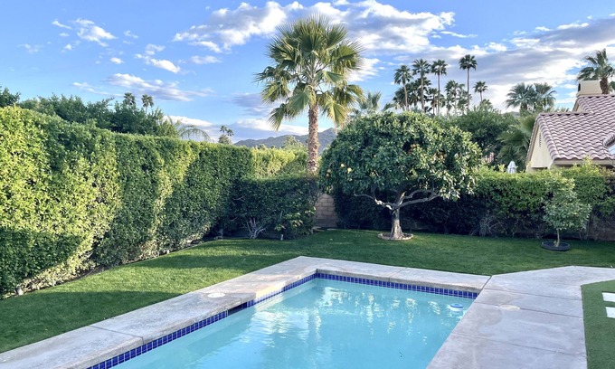 Araby House | Serene Modern Desert Home: Private Pool, Spa, and Backyard - Pet Friendly!