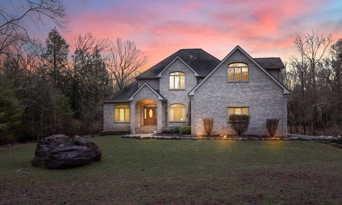 Reeders House | Serene Poconos Home with Private Swimming Pool, Hot Tub, Game Room & more