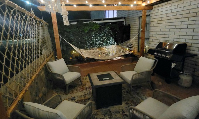 Las Cruces House | Serene Spa hot tub Sanctuary with patio for the whole family