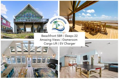 Port Bolivar House | Serenity by Bolivar Vacations! Beachfront & Gameroom