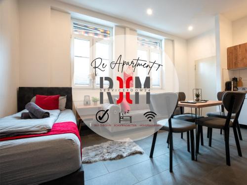 Hochlarmark Apartment | Serviceroom24 - Apartment 1 in Recklinghausen Hoch WLAN - Smart-TV - 24-7 Check-in und Küche