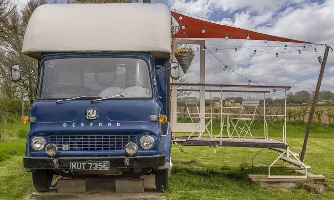 Dereham Cabin | Set in a wild flower meadow, Douglas is completely eco friendly and off-grid.
