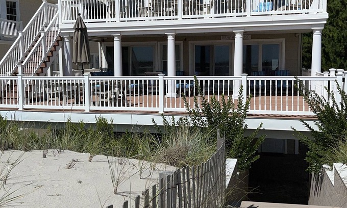 North Beach Haven House | Seven bedroom Ocean Front, on the dunes at Brant Beach, with private beach path.