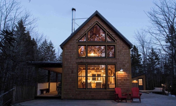 Crescent Beach Cabin | Shackup Cabin— Wood Fired Hot Tub & River