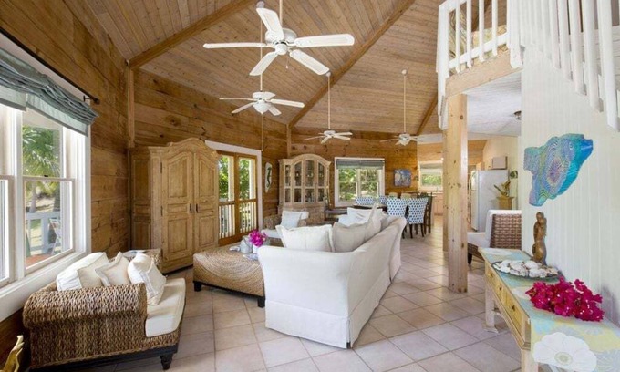 Governor's Harbour House | Shangri-La - Bahamas Tropical Beach Villa, Steps from Pink Sand Beach