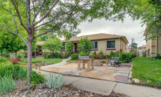 Northeast Park Hill Apartment | Shared Patio & Fire Pit: Denver Apartment