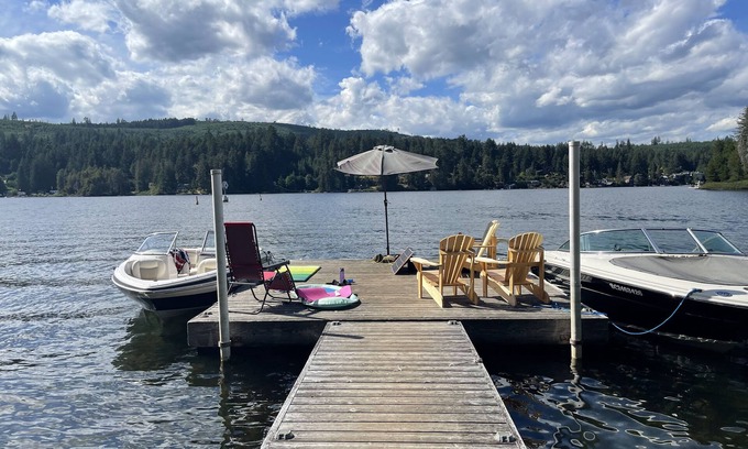 Shawnigan Lake Cabin | Shawnigan Lake’s island off grid summer cabin in the middle of Shawnigan Lake.