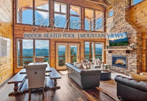 Sevierville House | Shell Mtn Splash: 4BR Haven, Views, Pool & Hot Tub