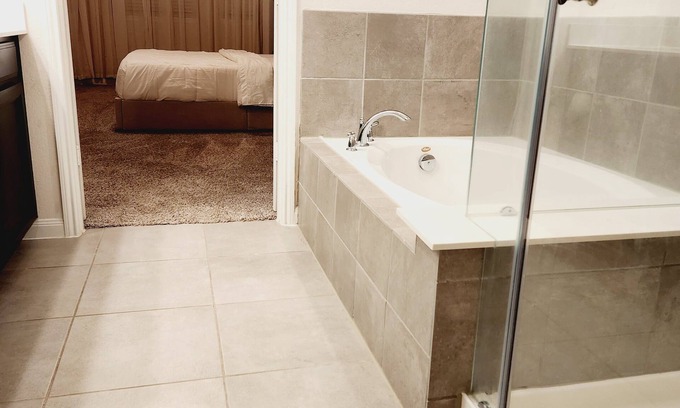 Missouri City House | Shella Entire Modern Home near movies, shopping and fun activities.
