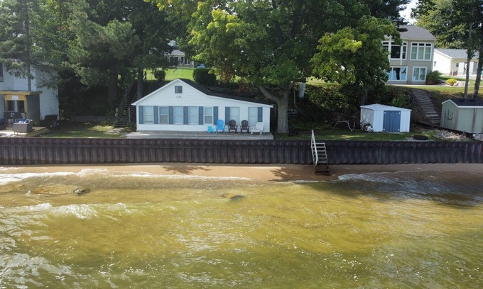 Tawas City House | Shimmering Shores - Two Lakefront Homes on Lake Huron! Great Family Getaway!