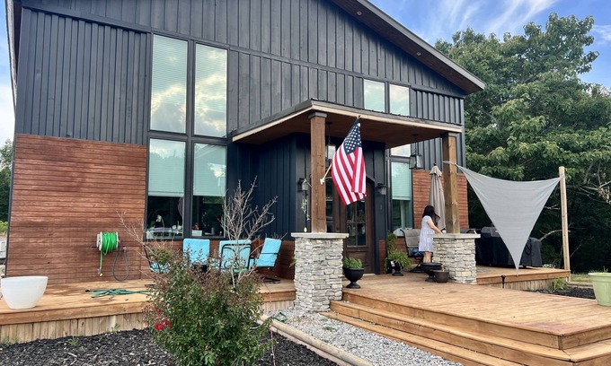 Charlotte House | Shipping container home with no neighbors in sight.