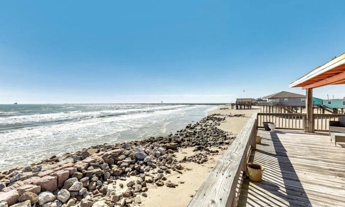 Surfside Beach House | Shore House: Sand Beneath, Waves at Your Doorstep! Perfect deck for Sunrise!
