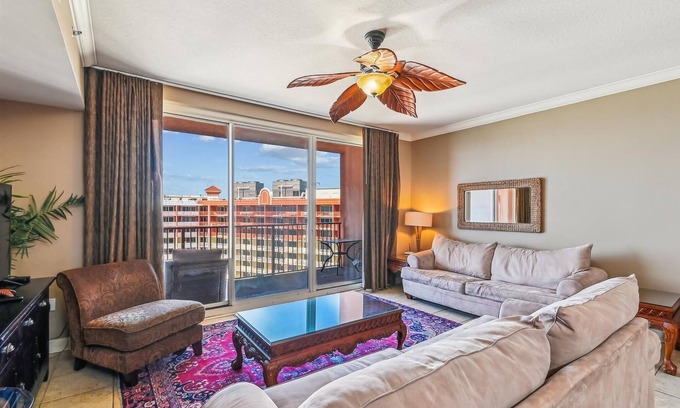Panama City Beach Condo | Shores of Panama 2325-1 Bdrm+Bunks (Sleeps 6). Free Fun! Gulf Front Balcony!