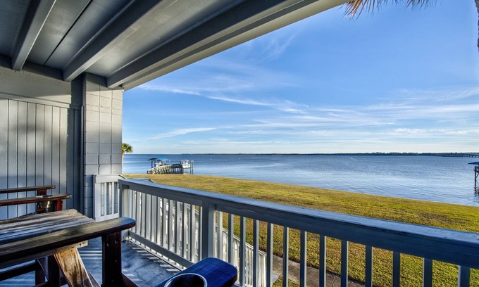 Panacea Condo | Shorts & Shades, Panacea.Bay Front, Balcony, Community Pool, No Pets, No Boats