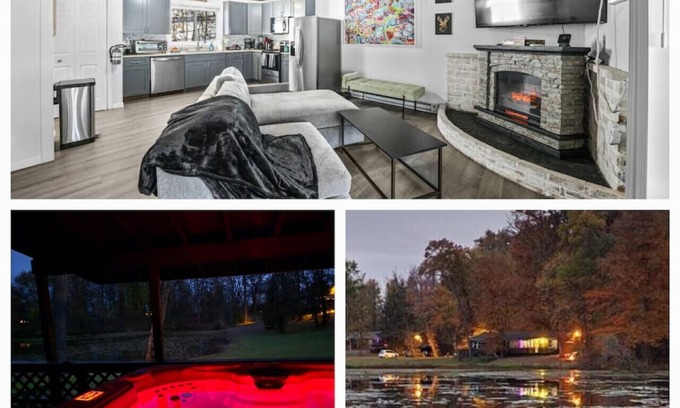 Streetsboro Cabin | Silly Goose At Heron Hill Retreat Hot Tub on Lake!